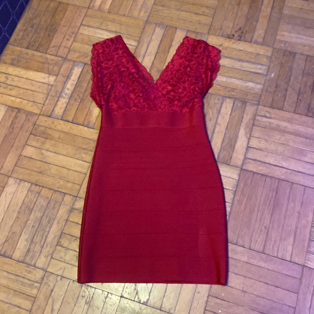 red valentines dress